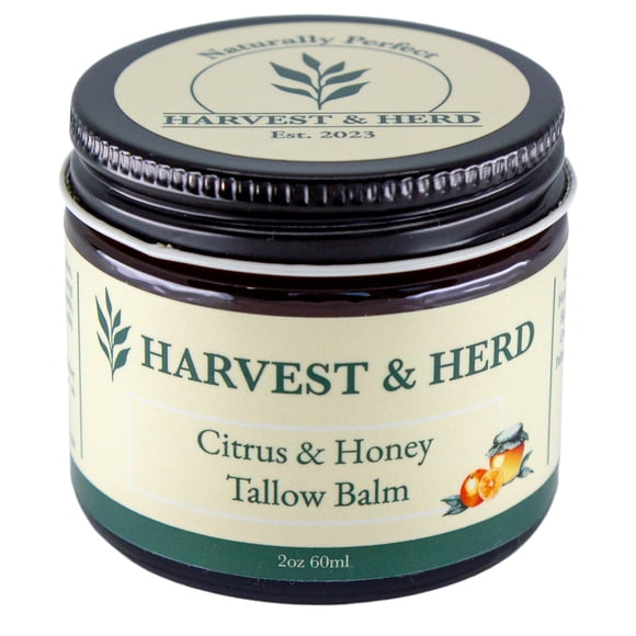 Bálsamo orgánico Harvest & Herd, cítricos y miel, 60 ml