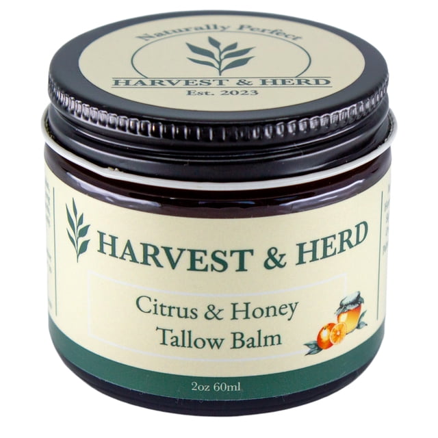 Bálsamo orgánico Harvest & Herd, cítricos y miel, 60 ml