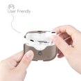 thumbnail image 4 of Étui de Chargement Compatible avec Airpods 3, Étui en Cuir à Rabat avec Longue Lanière, 4 of 5