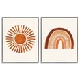 thumbnail image 5 of Stupell Industries Orange Sun Patterned Rainbow Boho Children's Drawing,24 x 30, Design by Heather McLaughlin, 5 of 5