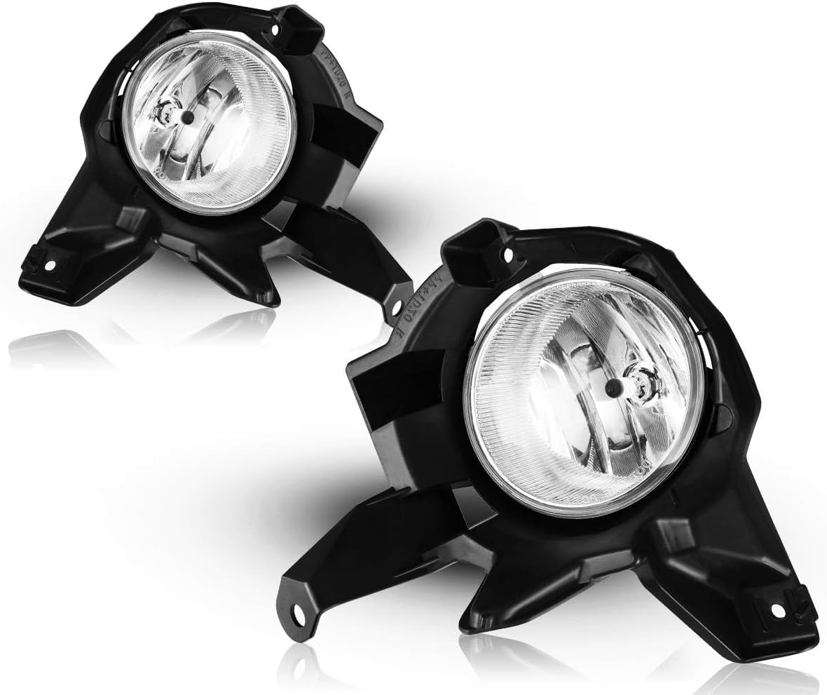 Fog Lights Assembly for Toyota RAV4 2013 2014 2015,OEM Replacement Fog Lamps Clear Lens with Bulbs-H16 12V 19W