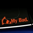 thumbnail image 1 of My Bad Autocross - Vinyl Decal - Choose Color - [ORANGE], 1 of 1