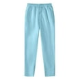 thumbnail image 1 of Pantalones deportivos casuales de hip hop para hombre - Pantalones de entrenamiento de color liso con cordones y bolsillos - Material tejido - Tallas S-XXXL, 1 of 5