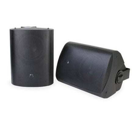 SunBriteTV All-Weather 6.5" Wall or Ceiling Mount Wired Outdoor Speaker Pair - Black - SB-AW-6-BLK