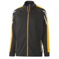 thumbnail image 2 of Holloway Sportswear S Boys FLUX JACKET Black Heather/Light Gold/White 229668, 2 of 3