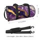 thumbnail image 2 of Fotbe Purple Gold Marble Swirls Bolsa Deportiva de Lona Plegable con Estampado, Bolsa de Gimnasio con Bolsillo Seco/Húmedo, Bolsa de Viaje Ultraligera de Gran Capacidad, 2 of 5