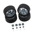 thumbnail image 5 of QccHieUs RC Wheel Rims Rubber Tires Kit Replacement M3 Wheel Nut for 144001 1:12 1:18 Gray, 5 of 9