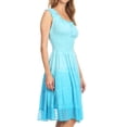 thumbnail image 4 of Sakkas Spring Maiden Ombre Peasant Dress - Baby Blue - One Size, 4 of 6