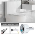 thumbnail image 5 of Botón pulsador para inodoro, doble descarga, ahorro de agua, cromado, piezas ideales para tanque de cisterna, tipo ovalado, plateado, 5 of 5