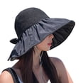 thumbnail image 2 of Chapeau de Soleil Chapeau de Soleil pour Femmes Upf 50+ Chapeau de Protection Uv Revêtement Noir Chapeau de Paille Chapeau d'Extérieur Chapeaux pour Femmes Polyester Beige, 2 of 6