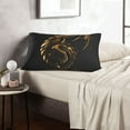 thumbnail image 6 of Fuzoiu Golden Dragon Tattoo Art Print Fuzzy Pillowcases, Super Soft Pillow Case Cover with Zipper for Bedroom, Sofa, Couch,Cozy Pillow Shams for All Seasons-14"x20", 6 of 6