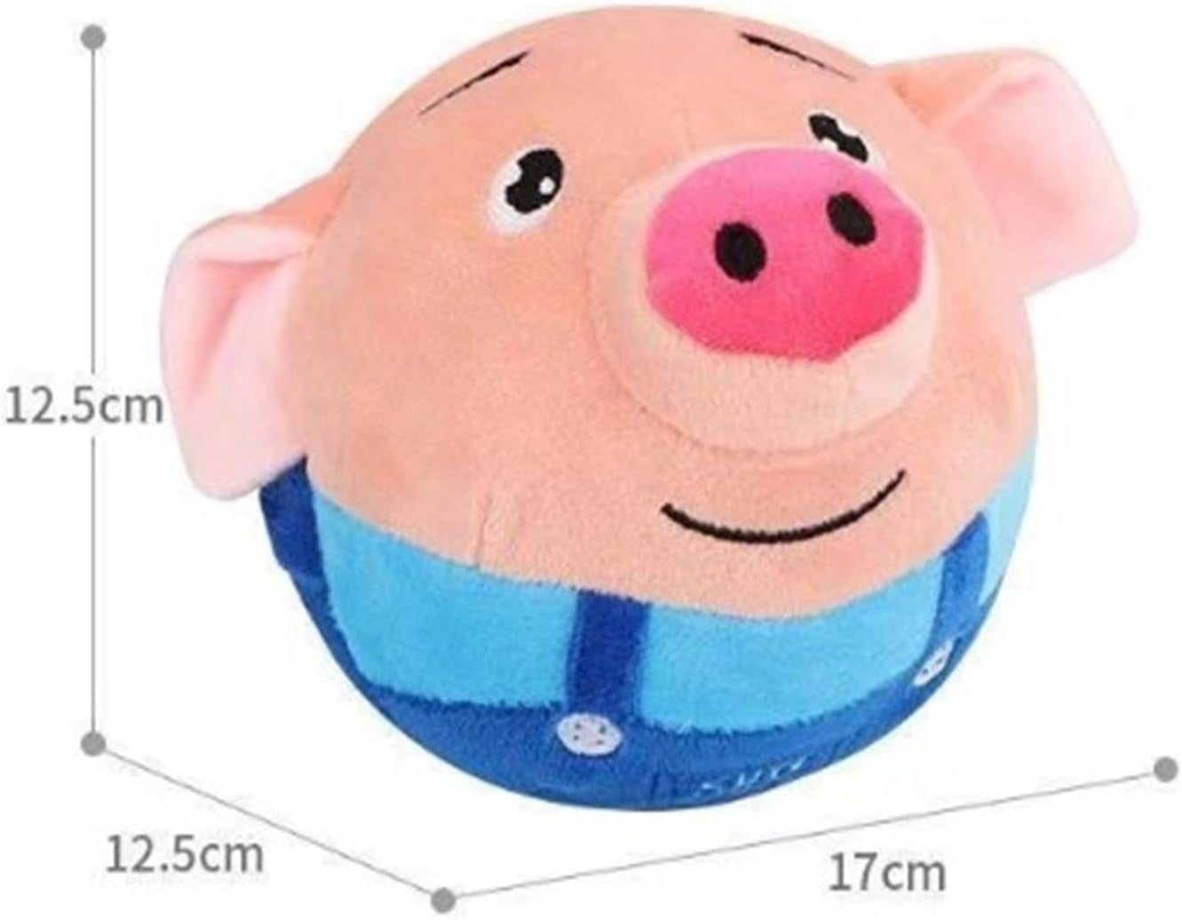 The Dog Charmer - Dog Charmer Interactive Piggy Toy, Bouncing Piggy Dog Toy, Active Moving Pet Plush Toy, Shake Bounce Boredom Talking Toys, Rechargeable Pet Bouncing Balls Toy