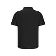 thumbnail image 5 of WREESH Men's Basic Short Sleeve Tee Solid Color Top a Versatile Essential for Every Man's Wardrobe Black, 5 of 6