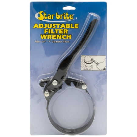 Star brite Adjustable Oil Filter Wrench for 2-3/4" to 4" Filters