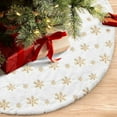 thumbnail image 4 of Washranp Christmas Tree Skirt,Large Plush Fine Xmas Tree Skirts with Sequin Snowflakes for Party Holiday Home Decor, 4 of 4