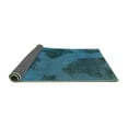 thumbnail image 2 of Ahgly Company Indoor Rectangle Abstract Turquoise Blue Modern Area Rugs, 2' x 3', 2 of 4