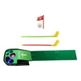thumbnail image 2 of Juego de golf para niños, juego de minigolf con tapete, 1 pelota de golf, 2 postes de golf, juguetes de golf para deportes interiores y exteriores par, 2 of 9