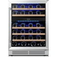 thumbnail image 3 of Yeego Wine Cooler Refrigerator 24 Inch 52 Bottle Dual Zone Wine Fridge for Home/Office/Bar, Freestanding and Built-In, 3 of 10