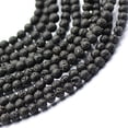 thumbnail image 3 of Segolike 3x6mm Black Volcanic Gemstone Loose Beads 15'' Round 3 Pcs, 3 of 4