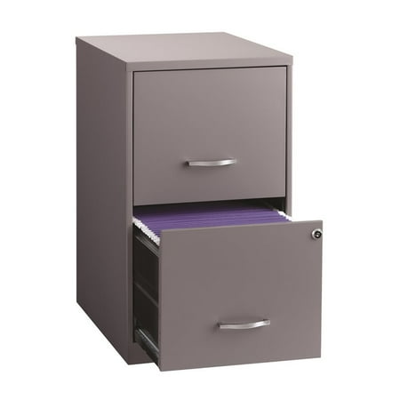 File 2 Drawer Legal Charcoal - Hirsh 18