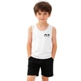 thumbnail image 3 of SGFCWSX Boys Tank Tops Youth Cute Cartoon Print Sleeveless Casual Comfort Tank Tops White Size 11-12Years, 3 of 7