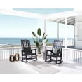 thumbnail image 4 of GONICHA Oversized Outdoor Rocking Chair,Easy to Assemble High Density Polyethylene Patio Rocking Chair,Black, 4 of 6
