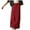 Red, variant on Women's Denim Maxi Skirt High Waist A Line Long Straight Cut Casual Long denim Skirt Red,M