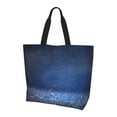 thumbnail image 2 of Fuzoiu Retro Blue Glitter Print Tote Bags for Women,Shoulder Bag, Gym Tote,Top Handle Ladies Shoulder Bags for Work Beach Travel and Shopping Grocery, 2 of 9