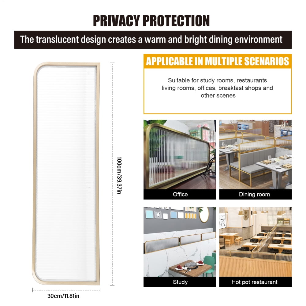 Restaurant Decorative Partitions, 39.4x11.8in Commercial Dining Area Dividers(A)