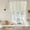 Green Grey, variant on Green Floral Tie Up Curtains 45 Inches Long, Kitchen Window Curtains Over Sink, Spring Flowers Small Window Curtains Shade Balloon Curtains Valances for Bedroom/Cafe 34"x45"