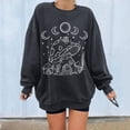 thumbnail image 2 of Mujeres Casual Manga completa Cuello redondo Tops Camisas sueltas Blusa Estampado de sol y luna Sudadera gráfica Fridja  fjkfkj7425, 2 of 5