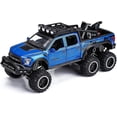 thumbnail image 3 of Camionetas de juguete para niños F150 Raptor Diecast Metal Model Car con sonido y luz para niños de 3 años en adelante azul kaili Sencillez, 3 of 5