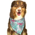 thumbnail image 6 of Naloa Flamingo Dog Bandanas 1PC Washable Triangle Dog Scarfs Premium Durable Fabric, for Small Medium Large Dogs and Cats, 6 of 6