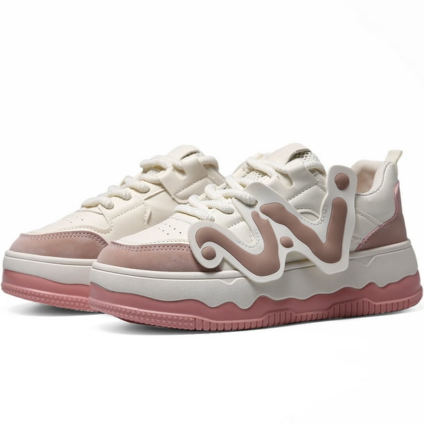 Tenis Mujer, Zapatos Mujer Deportivos, Zapatos de Malla Transpirable para Mujer, Zapatillas de Deporte Casuales de Moda para Entrenamiento Caminar Correr Gimnasio
