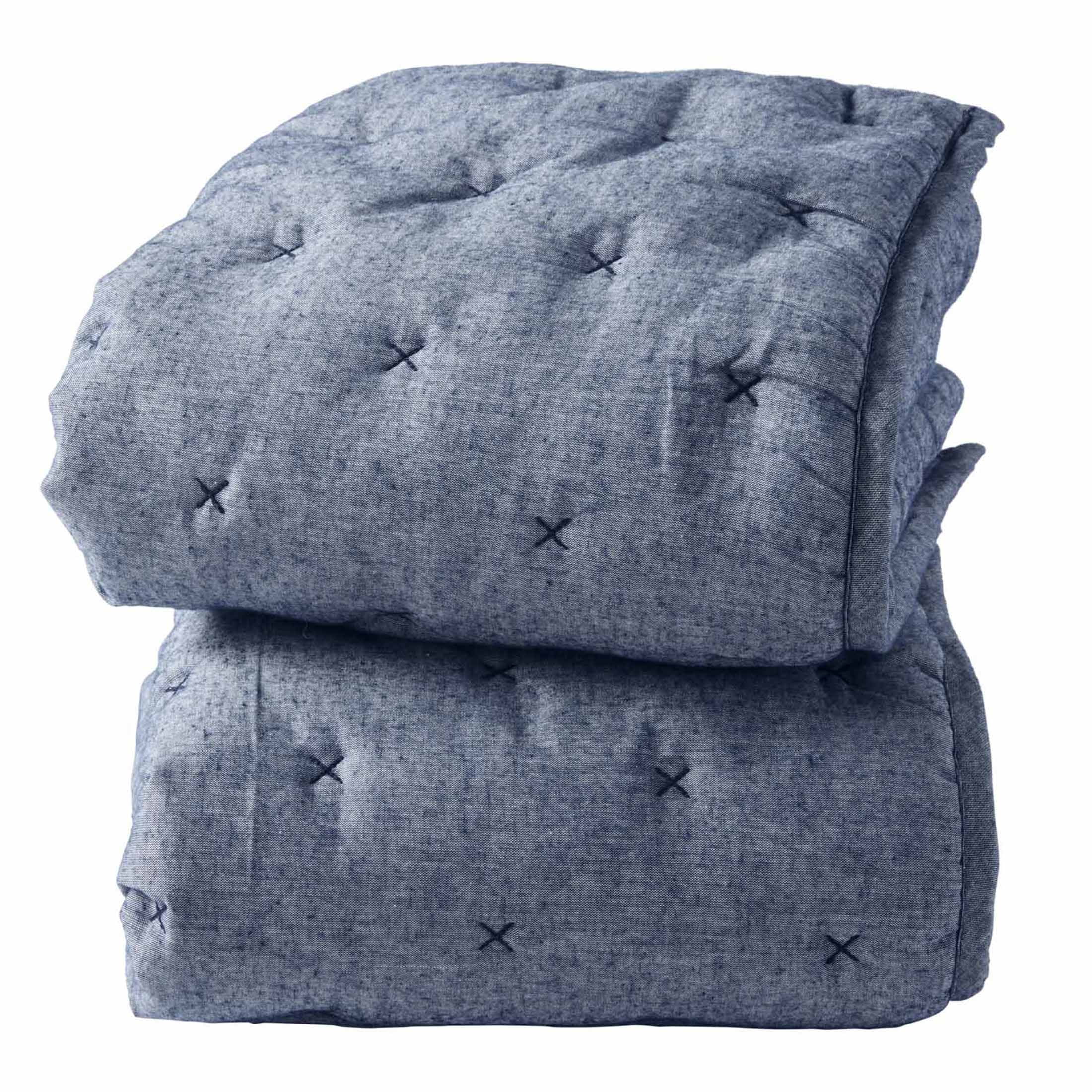 Better Homes & Gardens Indigo Chambray Pillow Shams, Standard (2 Count)