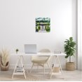 thumbnail image 3 of Stupell Industries Modern Villa House Painting Abstract Painting Gallery Wrapped Canvas Art Print Wall Art, 17 x 17, 3 of 8