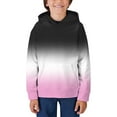 thumbnail image 3 of Ketyyh-chn99 Kids Sweatshirt Boys Girls Solid Patchwork Hooded Pullover Sweatshirt Hoodies Pink,2-3 Years, 3 of 4