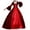 Red, variant on Jacenvly New Prom Dresses for Juniors Women Retro Party Princess Dress Square Collar Lace Floor Length Dress Women Cocktail Dresses Navy Xxxxl