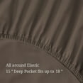 thumbnail image 3 of Superior 4-Piece Modern Grey 300 Thread Count Egyptian Cotton, Queen, 3 of 8