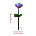 thumbnail image 3 of POLISE Spaces Vibrant Flower Metal Bird Feeder Garden Stake Weatherproof Decorative Feeding Station in 3 Color Options for Outdoor Yard Lawn Or Patio Use, 3 of 8
