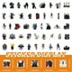 thumbnail image 2 of Cheap!Maojin 50 pegatinas de pared para inodoro, adecuadas para pegatinas decorativas de Pvc impermeables en ordenadores portátiles, patinetas y vasos de agua, 2 of 2