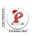 thumbnail image 2 of Christmas Tree Decorations, Personalized Alphabet Hanging Ornaments for DIY Gift and Holiday Decor, 2 of 9