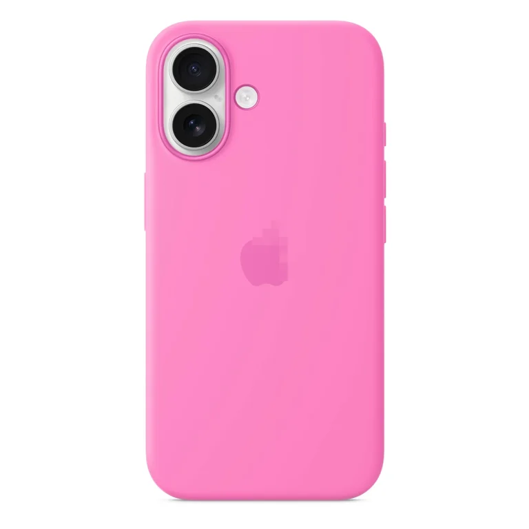 Silicone Case with MagSafe for iPhone 16 ,Peony