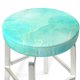 thumbnail image 3 of Balery Cyan Mint Marble Fundas de asiento para taburete de bar redondo de tela de terciopelo ajustables que protegen de arañazos y manchas para sillas de 14 a 17 pulgadas.-14 inch, 3 of 7