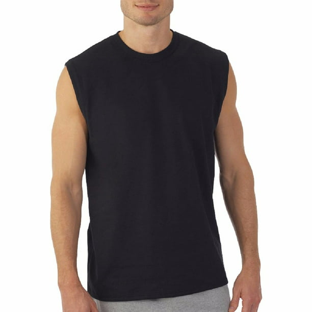 Hanes - Hanes Men's Sport Styling Cotton Sleeveless T-Shirts w/ Cool ...