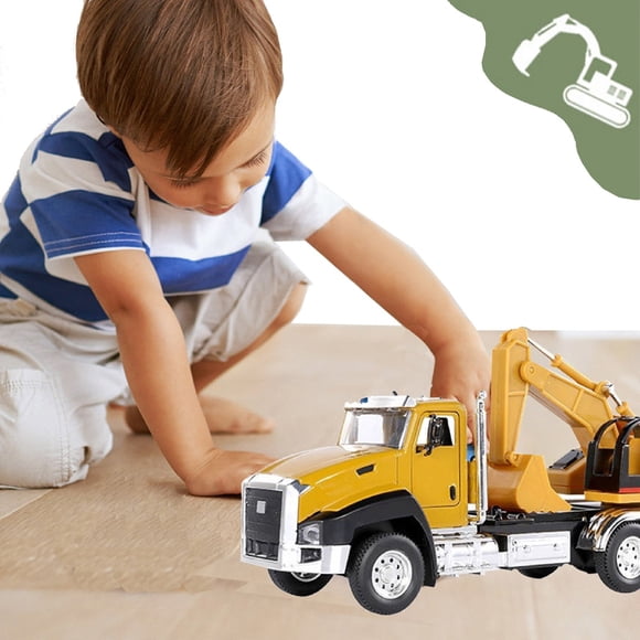 4 Pack Friction Powered Construction Vehicle Toys, Toy Trucks, Toy Car, Toys For 3+ Year Old Boys Girls Gift, Birthday Party, Chrismas