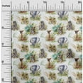 thumbnail image 2 of oneOone Viscose Chiffon White Fabric Animal Sewing Material Print Fabric By The Yard 42 Inch Wide, 2 of 4