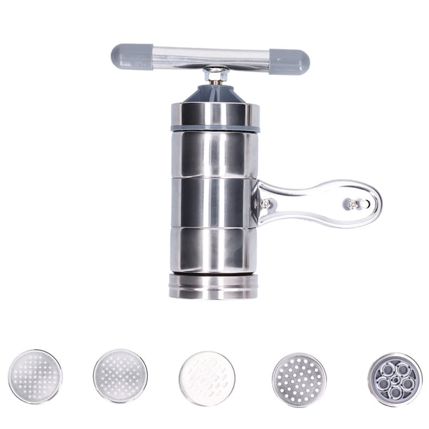 Máquina manual de fideos, máquina de prensa de fideos para el hogar, fabricante de fideos de acero inoxidable, prensa de fideos, durabilidad probada en el tiempo