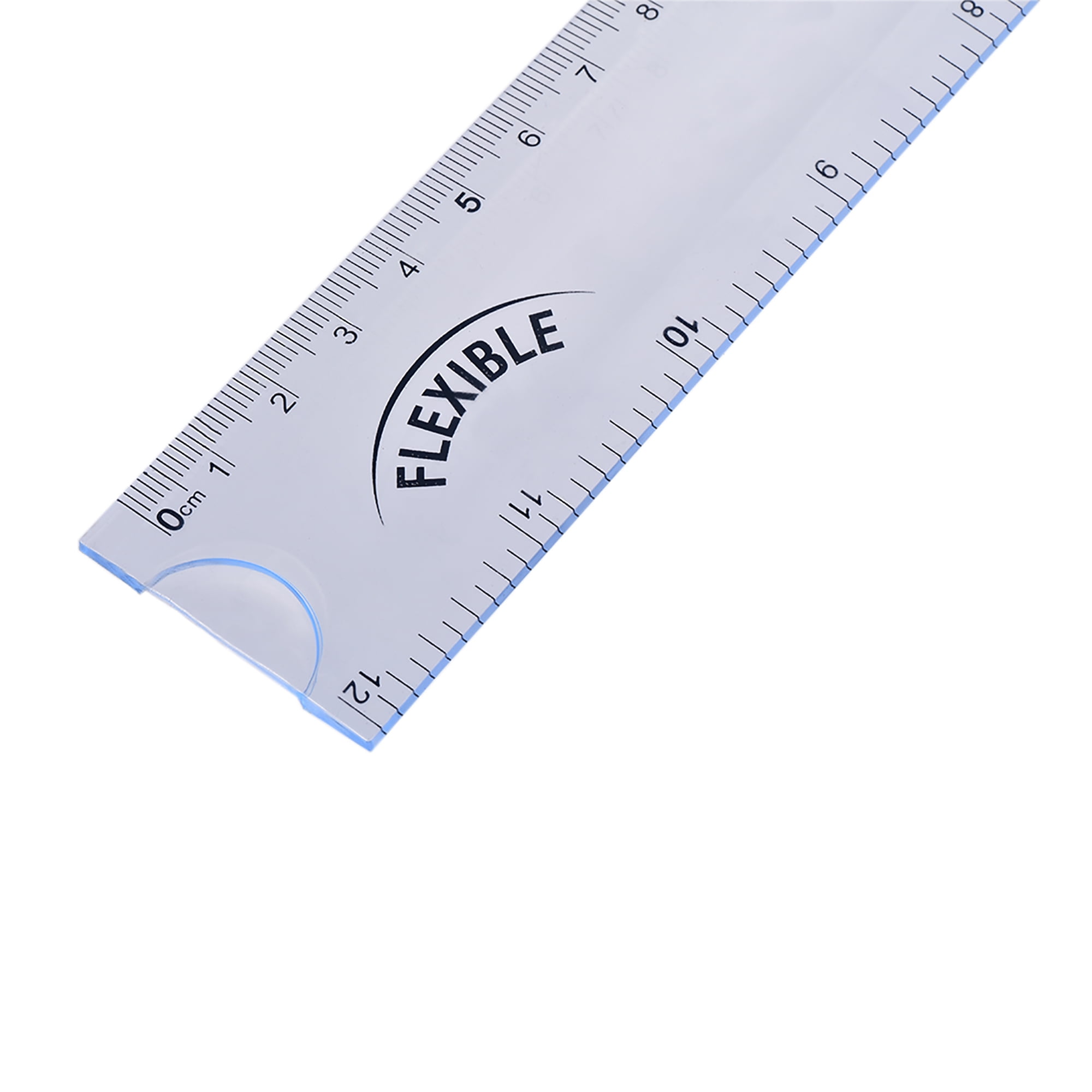 Enday Ruler Straight Edge Semi-Flexible 12 Inch Rulers for Kids and Adults  2 Pack (8 Pcs) 