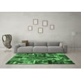 thumbnail image 3 of Ahgly Company Indoor Square Patchwork Emerald Green Transitional Area Rugs, 8' Square, 3 of 4